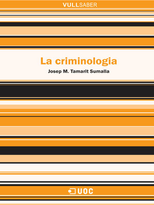 cover image of La criminologia